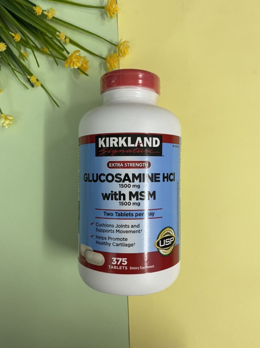 Glucosamin HCI 1500mg KIRKLAND with MSM 1500mg hộp 375 viên